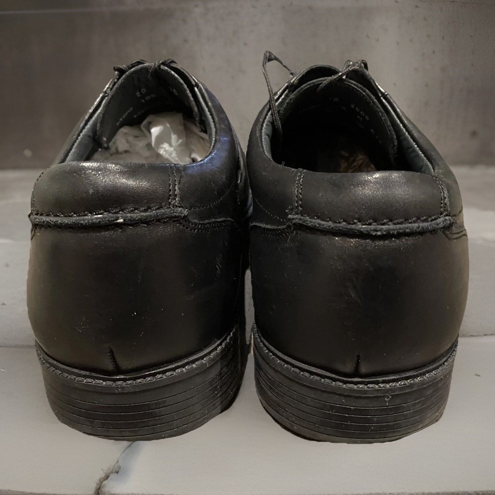2 pair - Mens 10.5 JOHNSTON & MURPHY Black & Brown Oxford Derby Lace Up Shoes - Picture 8 of 16